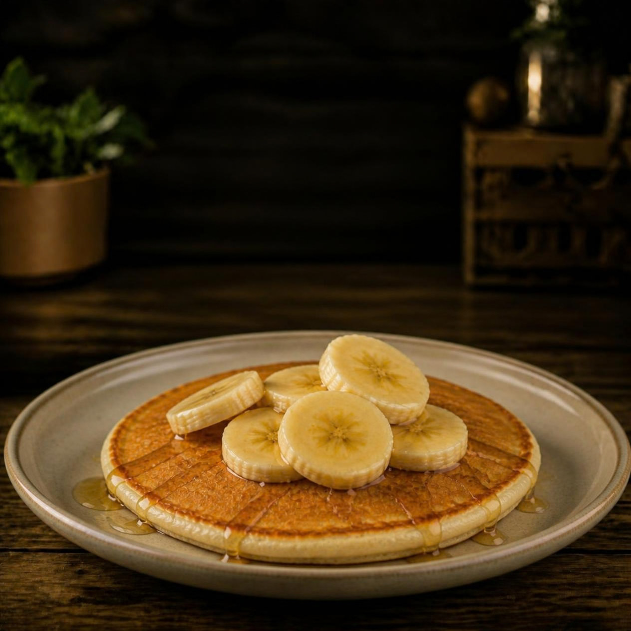 Panqueque de Banana con Miel